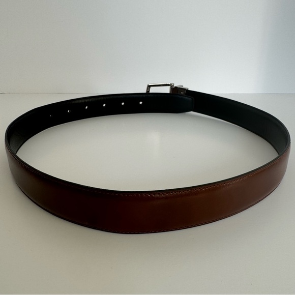 Brown Leather Belt, Size 26-28 - Picture 3 of 6